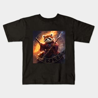 Red Panda Runs Kids T-Shirt